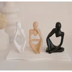 GENERICO - Adornos Decorativo para el hogar o negocios escultura Los Tres Pensantes