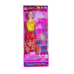 GENERICO - Muñeca Vestido Elegante Zapatos Accesorios Espejo Juguetes