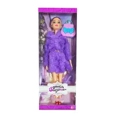 GENERICO - Muñeca Abrigo Elegante Bolso Juguete Niñas Interactivo