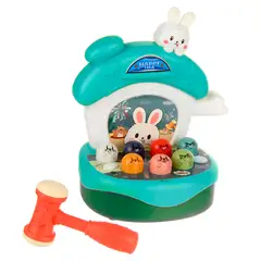 DAYOSHOP - Juego De Mesa Golpea Al Topo Martillo Casa Conejo + Baterias