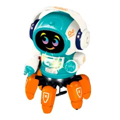DAYOSHOP - Robot Interactivo Musical Camina Juguete Niños + Baterias