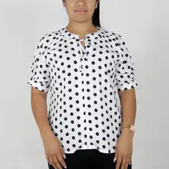 L Y H - Blusa Para Mujer Manga Corta Blanco Marca L&H
