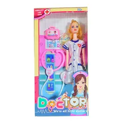 DAYOSHOP - Muñeca Doctora Estetoscopio Bolso Juguete Niñas Diversion