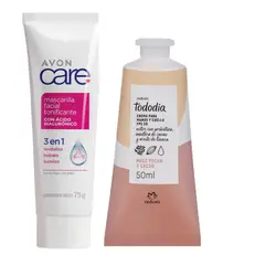 AVON - Mascarilla acido hialuronico + crema manos tododia natura