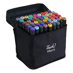 TOUCH - Marcadores Doble Punta 48 Rotuladores Alcohol Dibujo