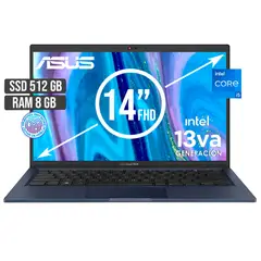 ASUS - EXPERTBOOK INTEL CORE I5-1335U SSD 512GB RAM 8GB LED 14 FULL HD