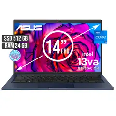 ASUS - EXPERTBOOK INTEL CORE I5-1335U SSD 512GB RAM 24GB LED 14 FULL HD