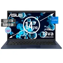 ASUS - Portátil ExpertBook Intel Core I5 1TB SSD 8GB RAM 14 FHD