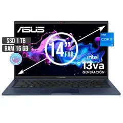 ASUS - EXPERTBOOK INTEL CORE I5-1335U SSD 1TB RAM 16GB LED 14 FULL HD