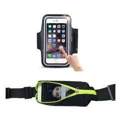 GENERICO - Bolso Deportivo Runing Trotar + Estuche De Brazalete Gym
