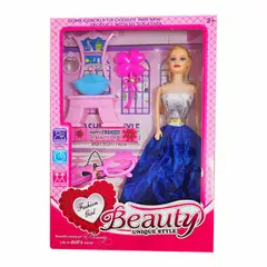 GENERICO - Muñeca Vestido Elegante Tocador Baño Juguetes Niñas