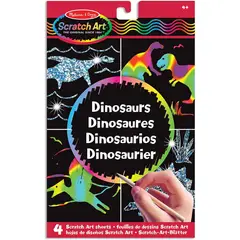 JUGANDO Y EDUCANDO - Set De Arte Para Raspar Dinosaurios Actividades Niños Niñas