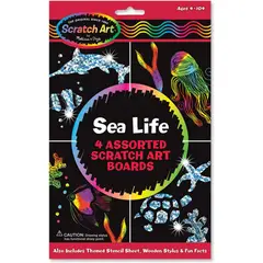 JUGANDO Y EDUCANDO - Set De Arte Para Raspar océano Actividades Niños