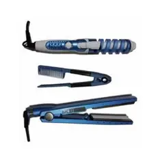 GENERICO - Combo Plancha De Cabello Nano Titanium Rizador Peine