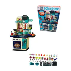 BOY TOYS - Cocina Para Niños Con Sonidos De Cocción Y Agua Real