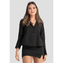 ATYPICAL - Blazer Mujer Negro 104219