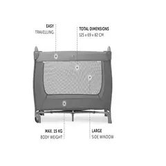 GENERICO - Corral Cuna Para Bebe 4 En 1 Plegable Hauck
