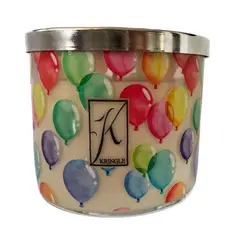 KRINGLE CANDLE - Vela Aromática Feliz Cumpleaños Tamaño Grande Deluxe