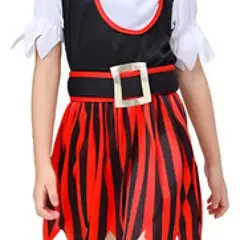 GENERICO - Disfraz Pirata Niña - Aventuras En Alta Mar Con Estilo