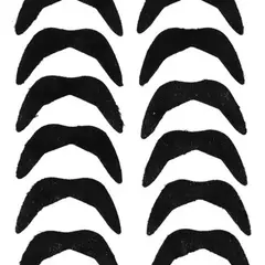 GENERICO - Set X6 Bigotes Mostacho Postizos Para Disfraz