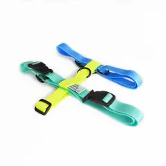 WAWAW - Arnés para perro talla M perro tricolor azul, amarillo neón y menta