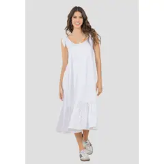 RUTTA - Vestido Largo Mujer Blanco 105016