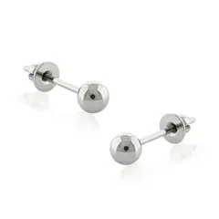 AGHA JEWELRY - Titanio Arete Bola para Lóbulo