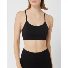 DKNY - Top Deportivo Blk Algodón Negro Para Mujer