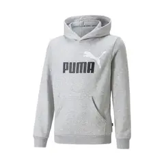 PUMA - Hoodie con capucha Junior Gris Essentials 586987-04.