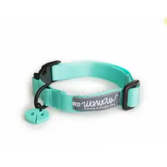 WAWAW - Collar para perro talla L unicolor menta