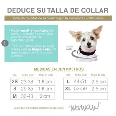 WAWAW - Collar para perro talla XL unicolor verde militar