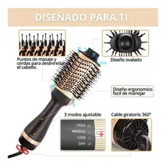 GENERICO - Cepillo Secador Keratin 3d Pro Para El Cabello