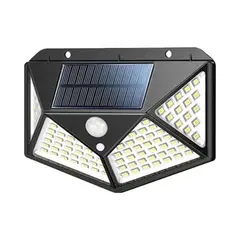SKY - Lampara De Panel Solar Para Exteriores De 100 Led Sensor X2