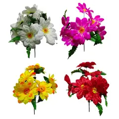 MAZUGI - Flor Ramo Gervera Flores Artificiales Decoración Jardin