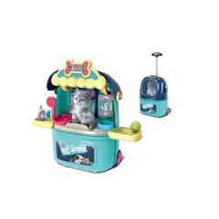 GENERICO - Kit Veterinario Infantil Maleta Portatil Con Ruedas