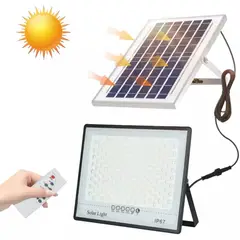 ONE PIXEL - Reflector Led Con Panel Solar 200w Luz Blanca