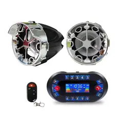 SEISA - Alarma Y Parlantes Bluetooth Para Moto Mp3 Radio Con Control