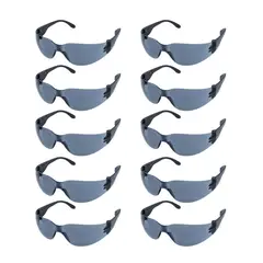 LIBUS - Paquete de 10 Gafas de Protección con Lente Oscuro - Certificadas
