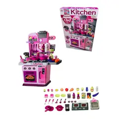 GENERICO - Cocina Para Niñas Con Sonidos De Cocción Y Agua Real