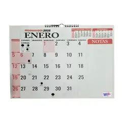 GENERICO - Calendario Programador 2025 Horizontal Grande 48x34