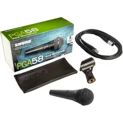 SHURE - Microfonos PGA58-XLR Kit X 2 Unidades