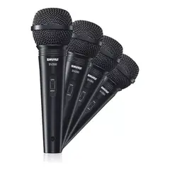 SHURE - Kit De 4 Micrófonos Sv200 Vocal Dinámico Profesional