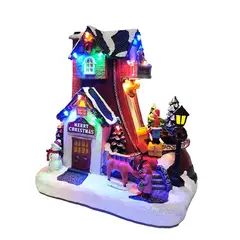 BURICA - VILLA CASA 19X15X21CM TOBOGAN LUZ MOVIMIENTO