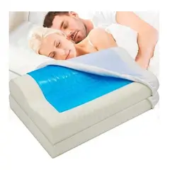 SKY - 2 Almohadas Memory Gel Duo Ortopédicas Indeformables + Funda