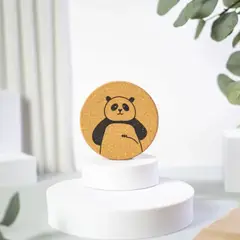 GENERICO - Portavasos De Corcho Animal Cute Set X6 Unidades