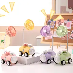 COMPRALOENCASA COM - Mini Ventilador de Escritorio Recargable con Luz y Sacapuntas 1-2021