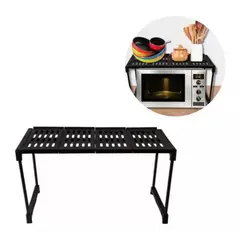 TELEPRODUCTOSBOGOTA - Soporte Organizador Para Microondas NEGRO