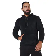 SANTANA - Hoodie Térmico Hombre Nevado Del Huila Negro_.