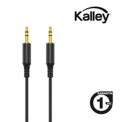 KALLEY - Cable Uno a Uno 3,5mm de 1,0 Metro Negro