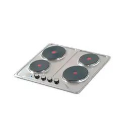 CHALLENGER - Estufa de empotrar en acero inoxidable de cuatro puestos de 58.5cm eléctrica 220V SD 6104
